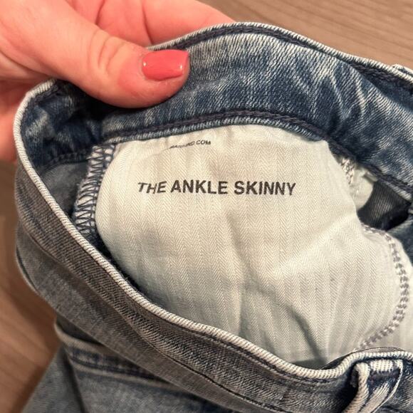 7 For All Mankind Women's MID RISE ANKLE SKINNY Jeans 27/4 - Picture 6 of 13